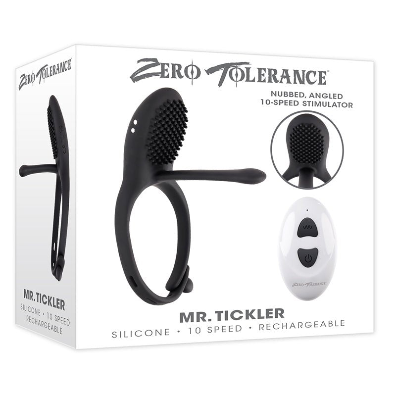 Zero Tolerance Mr. Tickler Rechargeable Remote Controlled C - ring Black - Royal Sins