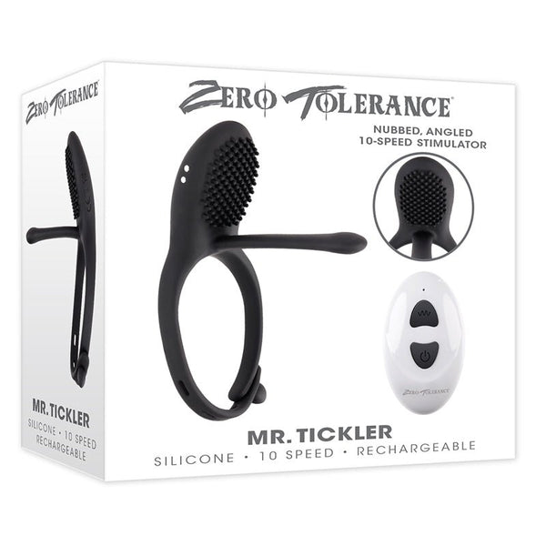 Zero Tolerance Mr. Tickler Rechargeable Remote Controlled C - ring Black - Royal Sins