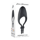 Zero Tolerance Perfect Fit Rechargeable Vibrating Silicone Lasso Cockring Black - Royal Sins