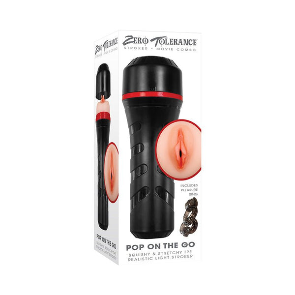 Zero Tolerance Pop On The Go Realistic Vagina Stroker Beige - Royal Sins