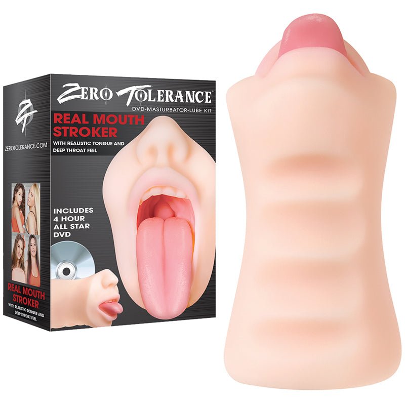 Zero Tolerance Real Mouth Stroker With DVD - Royal Sins