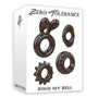 Zero Tolerance Ring My Bell 4 - Piece Cockring Set Black - Royal Sins