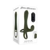 Zero Tolerance Strap Tap & Go Rechargeable Vibrating Girth Enhancer Silicone Green - Royal Sins
