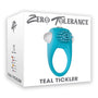 Zero Tolerance Teal Tickler Single - Speed Vibrating Silicone Cockring Teal - Royal Sins