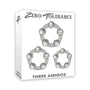Zero Tolerance Three Amigos 3 - Piece Cockring Set Clear - Royal Sins