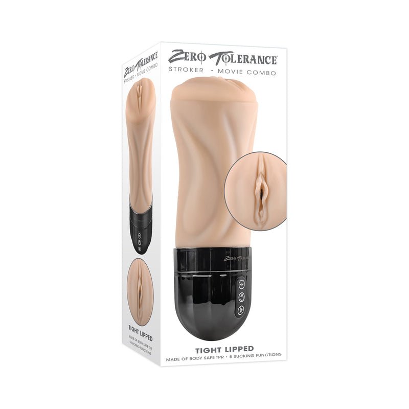 Zero Tolerance Tight Lipped Rechargeable Stroker with Suction Light - Royal Sins
