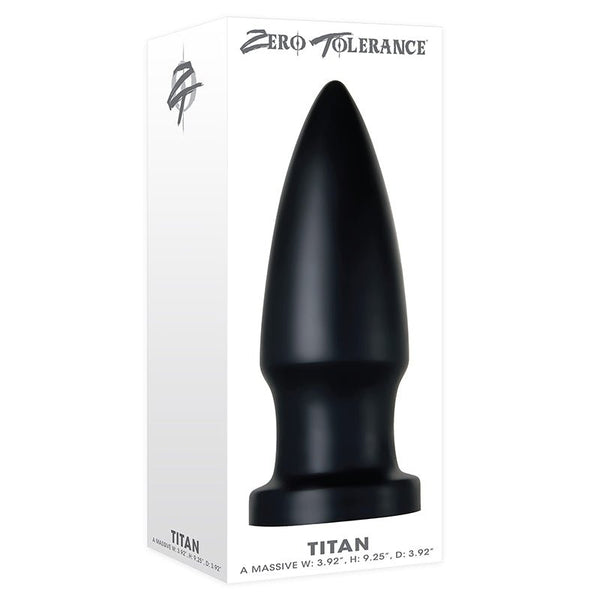 Zero Tolerance Titan Advanced Bullet - Shaped Anal Plug Black - Royal Sins